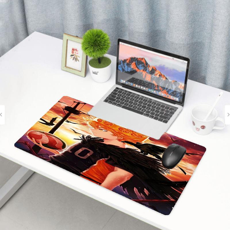 Haikyu Print Mouse Pad, Anti‑Slip Desktop keyboard Mat, for PC Laptop Gaming Working Daily Use, Cool Festival Surprise Gift