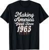 Making America Great Since 1963 US Flag Patriotic Birthday T-Shirt