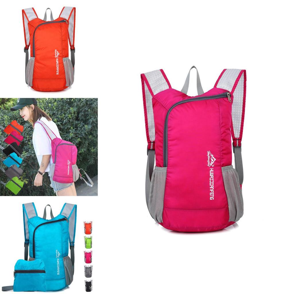 Outdoor Reise Ultraleicht Hauttasche Faltbar Weich Wasserdicht Tragbarer Rucksack Mit Mehreren Staufächern