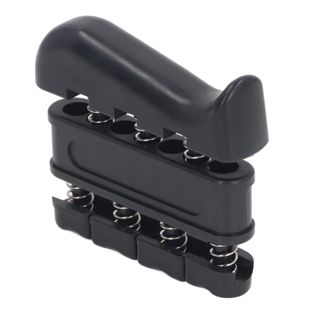 4pcs 7LB Finger Strengthener Improve Dexterity Reduce Pressure Adjustable Finger Exerciser for Musician Black