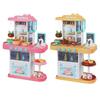 Gift ABS Plastic Simulation Kids Kitchen Toys Kitchen Educational Toy Spray Water Dinnerware Pretend Play Kitchen Cooking Table Set Playing New