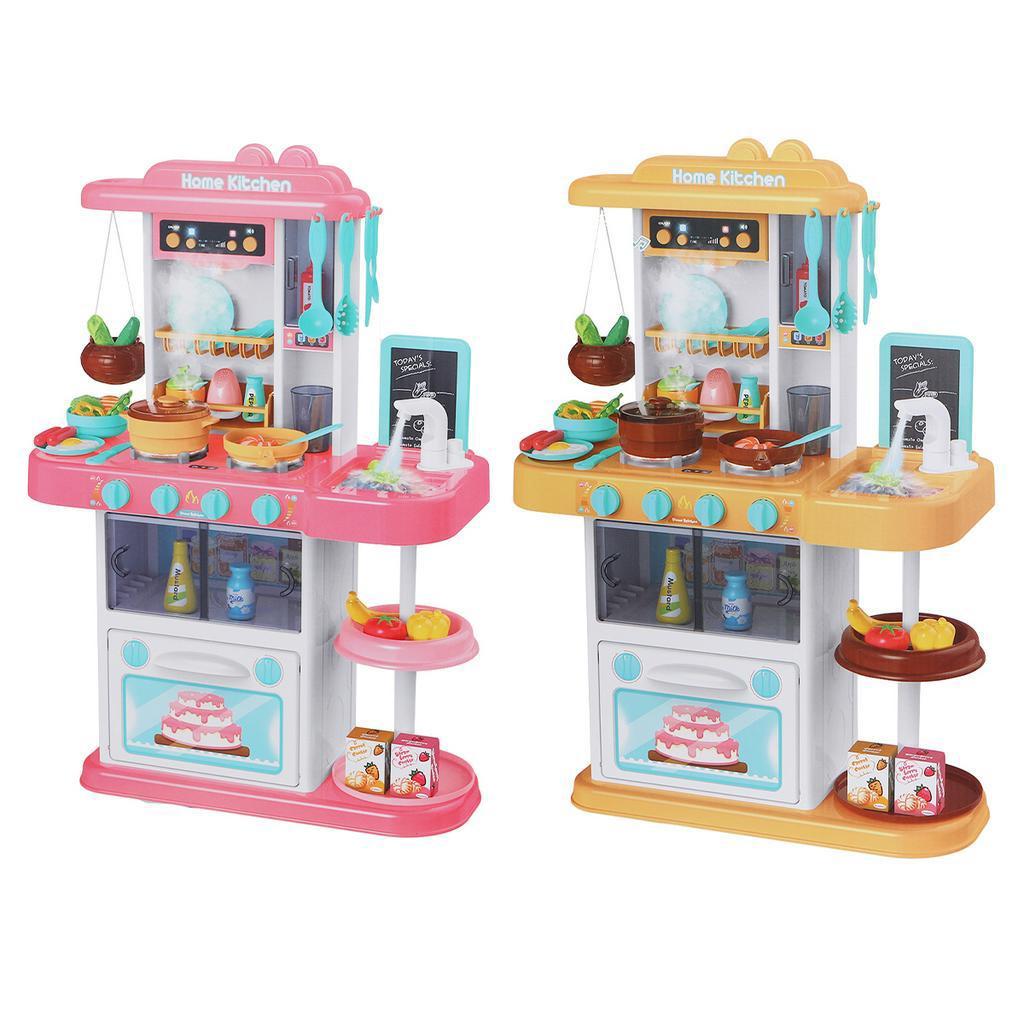 Gift ABS Plastic Simulation Kids Kitchen Toys Kitchen Educational Toy Spray Water Dinnerware Pretend Play Kitchen Cooking Table Set Playing New
