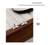 Cute Little Zebra Stud Earrings In Pure Silver 999 - Playful and Exquisite Chinese Design