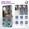 R36 Ultra Handheld Game Console with Built-in 2w+games and RGB Lighting Effects, 4-inch Large Screen, Supports Two Game Consoles