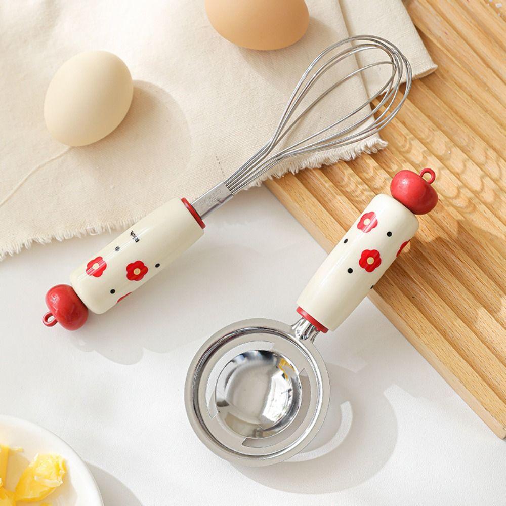 Spoon/Mud Compactor/Egg Separator Egg Beater Assistive Food Tools Filter Spoon