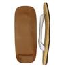 Edoten Geta Sandals, Yellow Tatami Embossed, Made in Japan, Light Sole (Double Core), White Strap, Size L (Large)