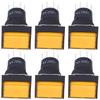 25Pcs     Push Button   ABS Brass Self Locking  es with Light 16mm 12V