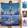 Anime WWith You WWeathering Throw Soft Flannel Blanket for Bed Bedroom Sofa Picnic Throw Skinfriendly Breathable Gift Cover