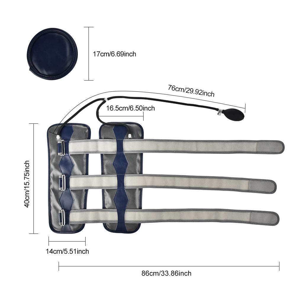 O Type Leg / X Type Leg Bowed Legs Knee Valgum Straightening Correction Band Physical Posture Corrector Inflatable Beauty Leg Belt Grey