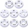 5Pcs Organizing Hangers Clothing Rack Size Dividers DIY Craft Plastic Round Hangers Closet Dividers Round Wardrobe Separator