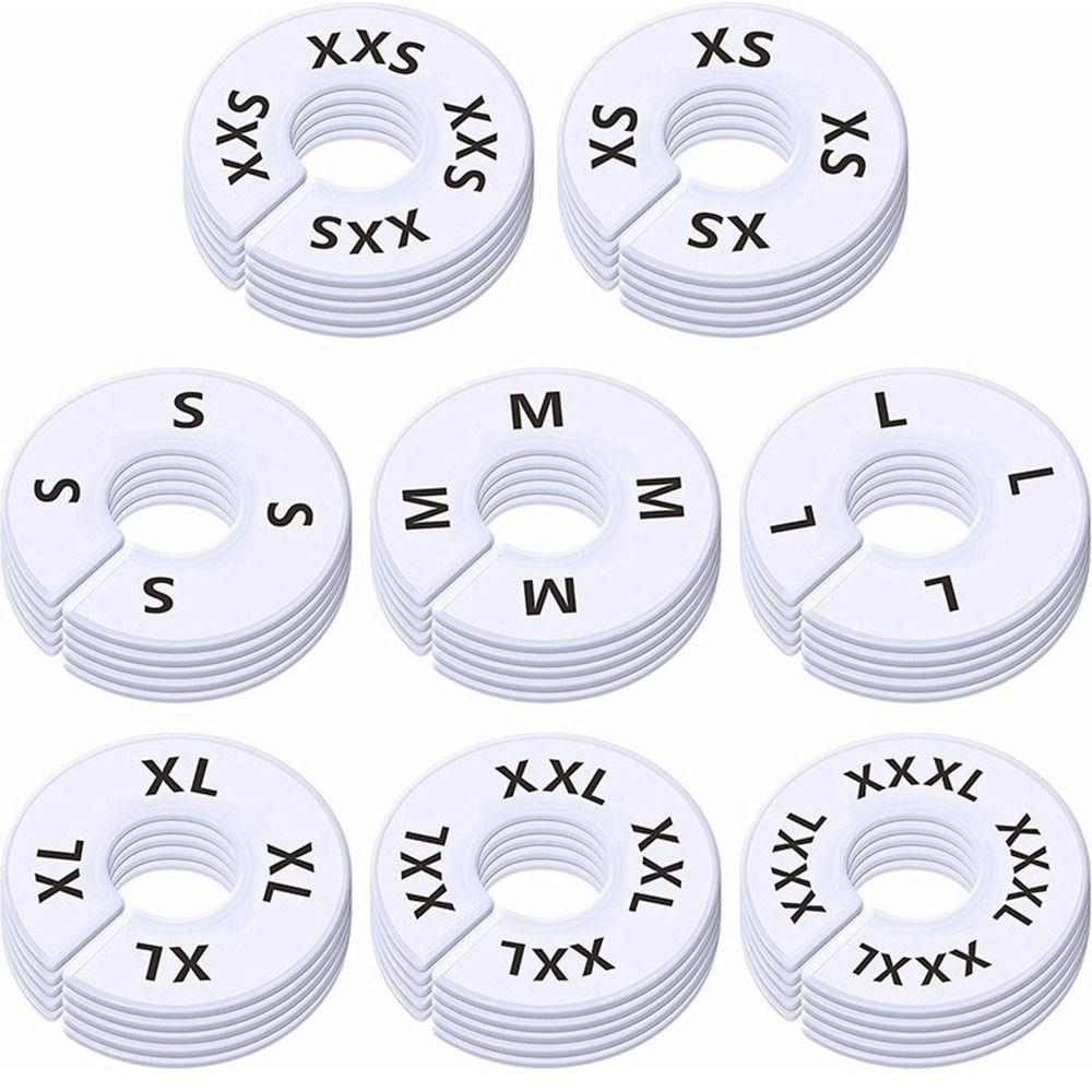 5Pcs Organizing Hangers Clothing Rack Size Dividers DIY Craft Plastic Round Hangers Closet Dividers Wardrobe Separator Round