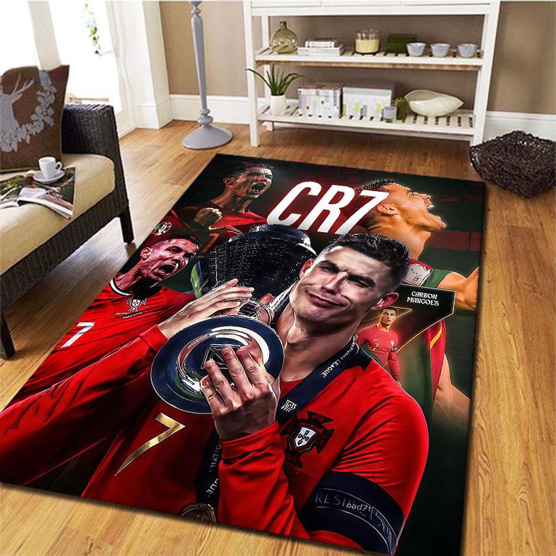 Cristiano Ronaldo Carpet Rug for Living Room Bedroom Home Sofa Decoration,Kids Play Non-slip Floor Mat