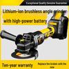 High-Power Brushless Rechargeable Angle Grinder with Lithium Battery for Cutting and Multi-Function Polishing