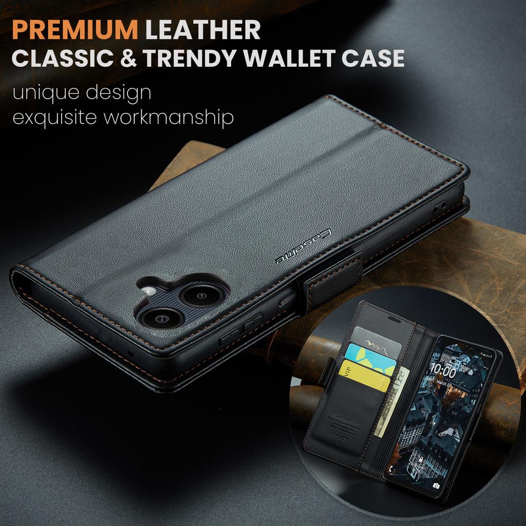 For Samsung Galaxy A07 4G/A06 4G/A06 5G Case CASEME 023 Series RFID Blocking Leather Wallet Stand Phone Cover