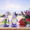 Eye Catching Lavender Gnomes Decor Handcraft Figurines for Spring Summer
