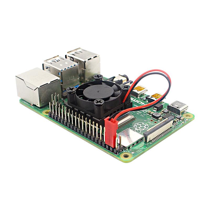 Raspberry Pi 4B/3B Aluminum Alloy Cooling Fan with Heatsink