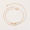 Small Eggplant Elbow Necklace Female Titanium Steel Clavicle Chain Snake Bone Chain Stainless Steel