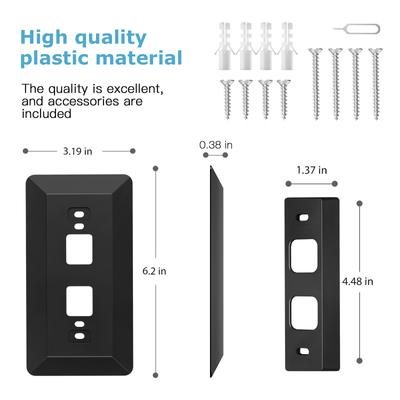 Wall Plate Come with L35 Degrees /R35  Degrees  Wedge Compatible With Eufy  Battery Video Doorbell