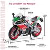 1:12 Scale GSX Alloy Aprilia RSV4 Motorcycle Model Toy