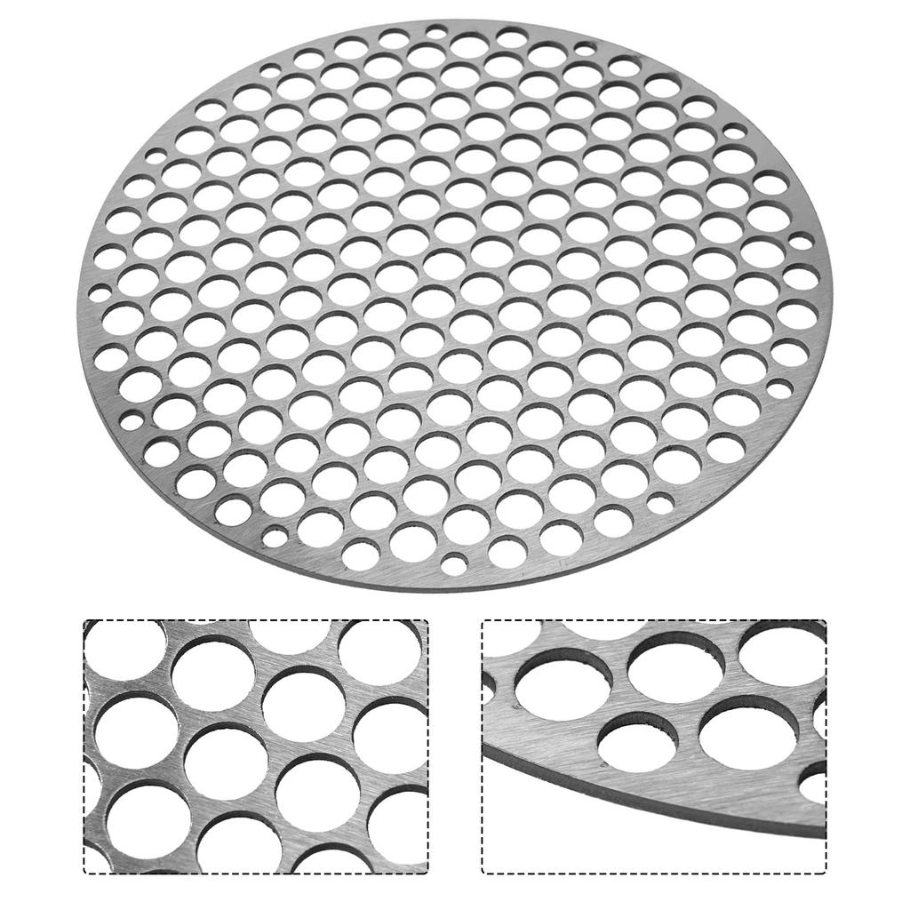 Stainless Steel Round Grill Net BBQ Mat Carbon Furnace Steam Nets Barbecue Rack