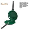 Double-Sided Pancake Pan with Lid Nonstick Reversible Cake Pan for Perfect Pancakes Stainless Steel Flip Master Pan for Fluffy Omelettes Breakfast