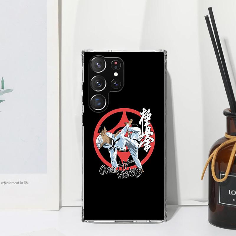 Oyama Kyokushin Karate Handyhülle Für Samsung Galaxy S25 S24 S23 S22 Ultra S21 FE S20 Plus S10 + S10E Kunst Fundas Rückseite S24