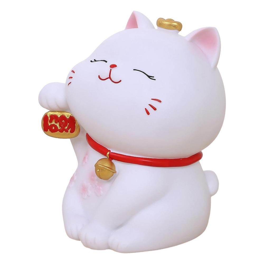 Eco Friendly Cat Piggy Bank Cute Animal Saving Pot Multi-purpose Lucky Cat Ornament Table