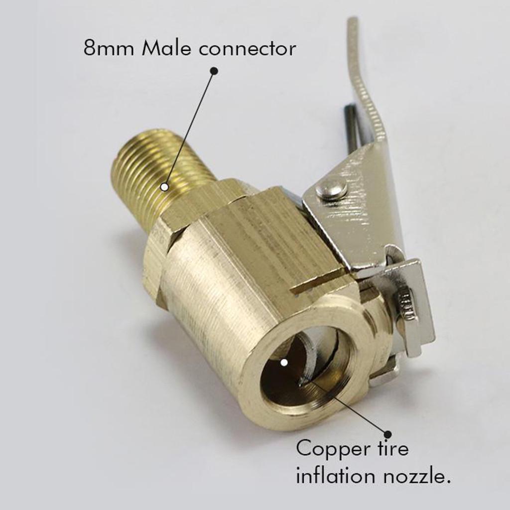 2pc Inflator Pumpe Kupfer Düse Schnell Adapter Auto Inflator Zubehör