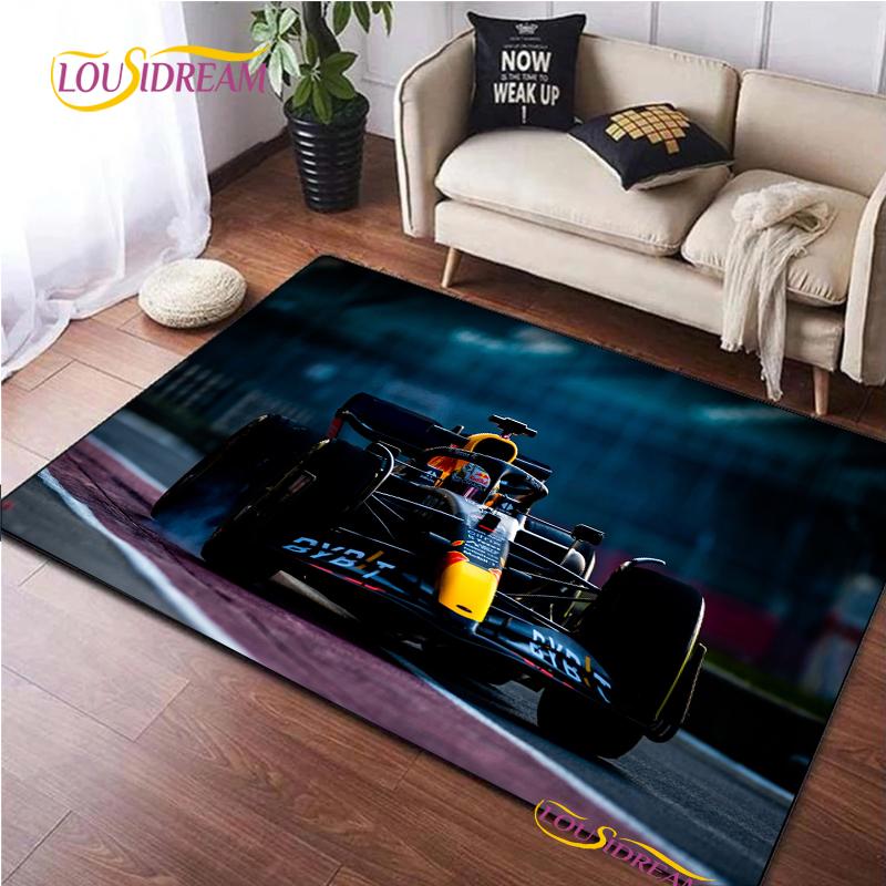 Racing Car Pattern Rug for Bedroom Living Room Carpet for Kitchen Floor Mats Home Decor Alfombra Kid Play Non-Slip Floor Pad Rug
