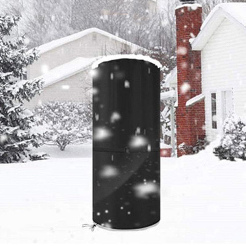 210D Patio Heater Cover Waterproof Universal Garden Gas Heater Cover Protector Storage Bag Outdoor Sun-proof Heater Dust Cover