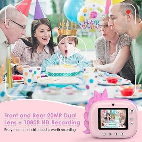 Appareil Photo Numérique Instantané - HIMONT - Rose - Flash intégré - Objectif - 253 g