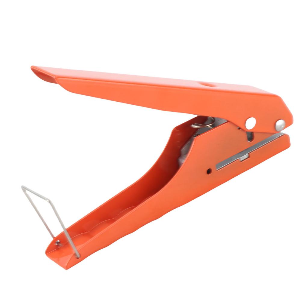 Single Hole Punch Heavy Duty Handheld Edge Banding Punching Pliers Tool for PVC Cards 10mm Flat Oblique Opening