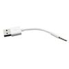 3.5mm To USB 2.0 Data Sync Audio Adapter Cable for iPod Shuffle 3rd 4th 5th 6th