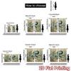 2D FLAT PRINTING 2pcs Curtains (Without Rod) Blue Octopus In Seaweed Light Filtering Popular Curtains Machine Washable Fabric