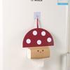 Pilzförmiger PU-Taschentuchhalter Kreativer und niedlicher Cartoon-Taschentuchhalter für Zuhause Wohnzimmer Schlafzimmer und Auto