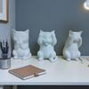 Super Cute Creative Simulation Three No Cats, No Evil Visible, If Not Obedient, Don't Speak ", Very Suitable for Home Decoration