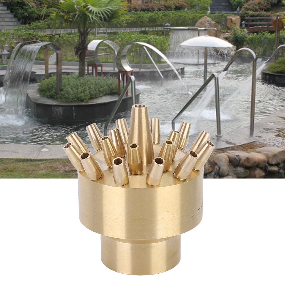 DN40 Female Thread Fountain Nozzle 3 Layer Scattering Landscape Spray Head for SPA Pool