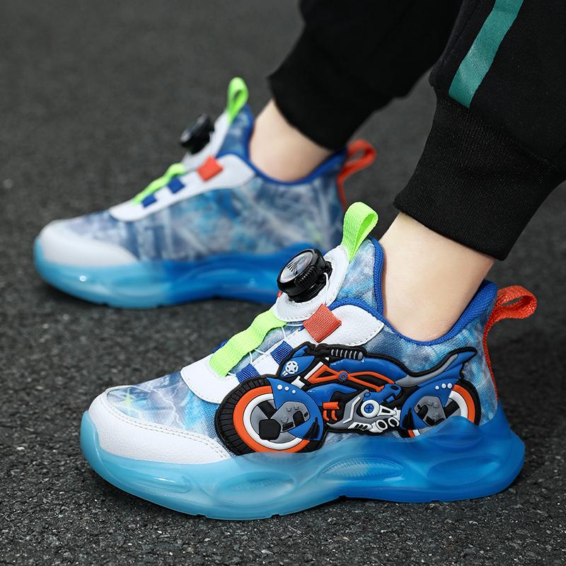 29-39 Children's Large Breathable Double Mesh Rotating Buckle Casual Shoes Sports Shoes Children's Shoes Running Shoes