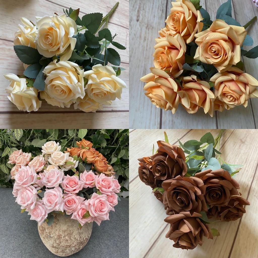 Sophisticated Faux Rose Arrangement For Wedding Venue Table Centerpiece