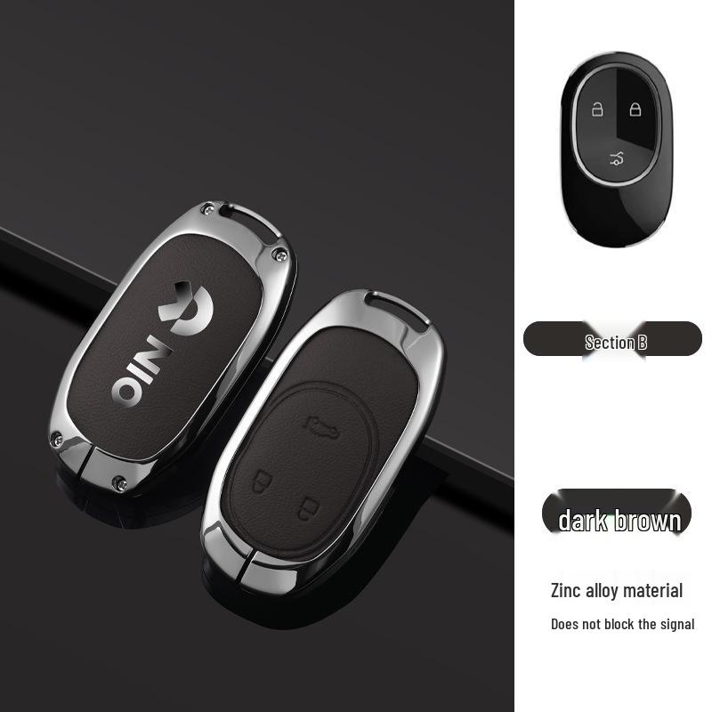 Nio Car Key Case: Anti-Lost Shell for ES7/ET5/ET7/ES6/EC6/ES8 Models - High-End Buckle for Men and Women