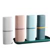 Portable Travel Toothbrush Storage Box and Cup Set