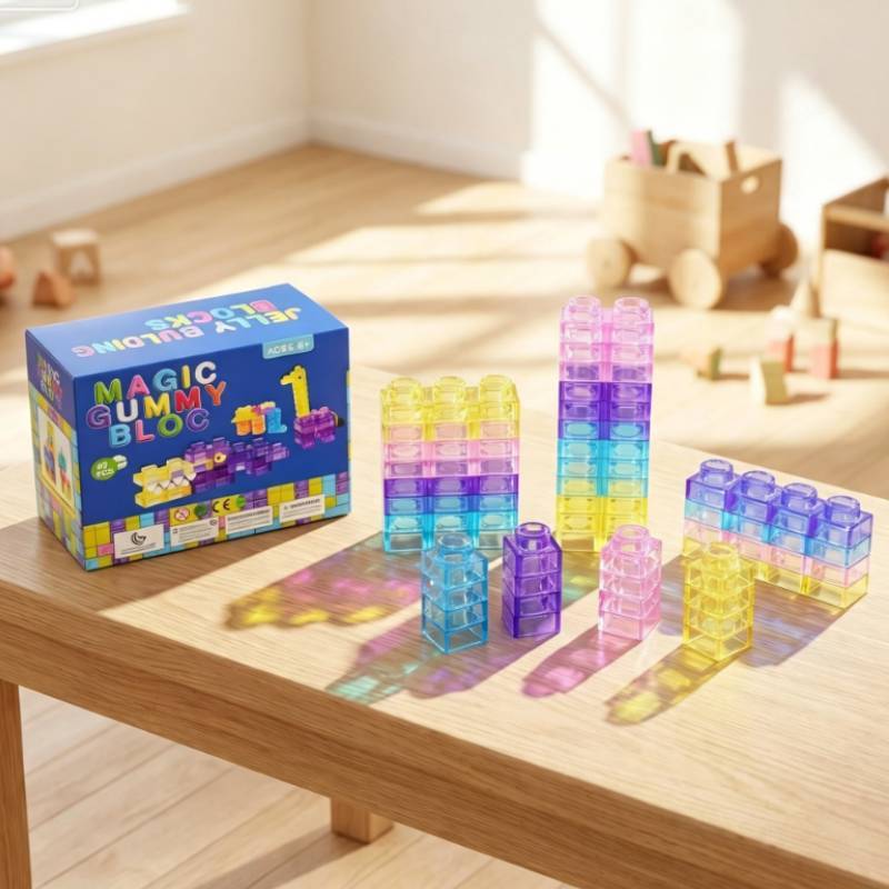 Jelly Building Blocks Toy With Diy Assembly For Kids And Toddlers