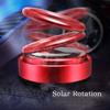 Auto-Parfüm-Ornamente, solarbetrieben, mit Doppelringen aufgehängt, rotierender Duft, hochwertige Auto-Innendekoration