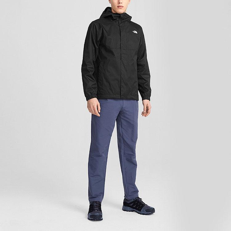 THE NORTH FACE Outdoor Hiking Waterproof, Windproof, And Breathable Windbreaker Jacket Men's Black NF0A5B43-JK3