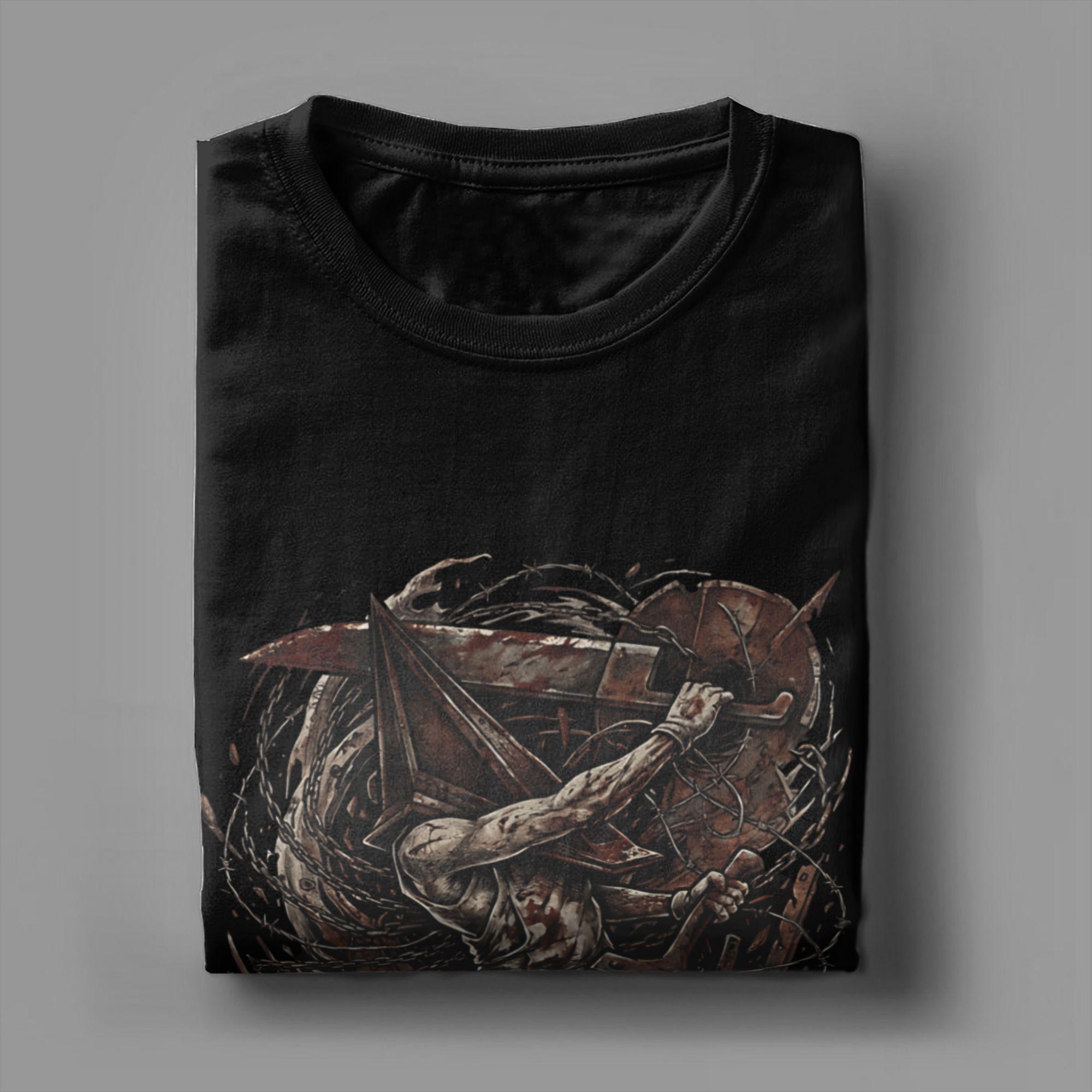 

Silent Hill T Shirt Summer Hip Hop T-Shirts Man Cotton O Neck Plus Size 5XL Tees Short Sleeve Aesthetic Tops - Men s Summer ... S разноцветный