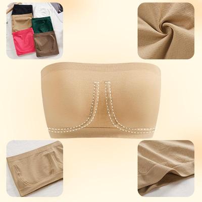 Plus Size Strapless Bandeau Sports Bra