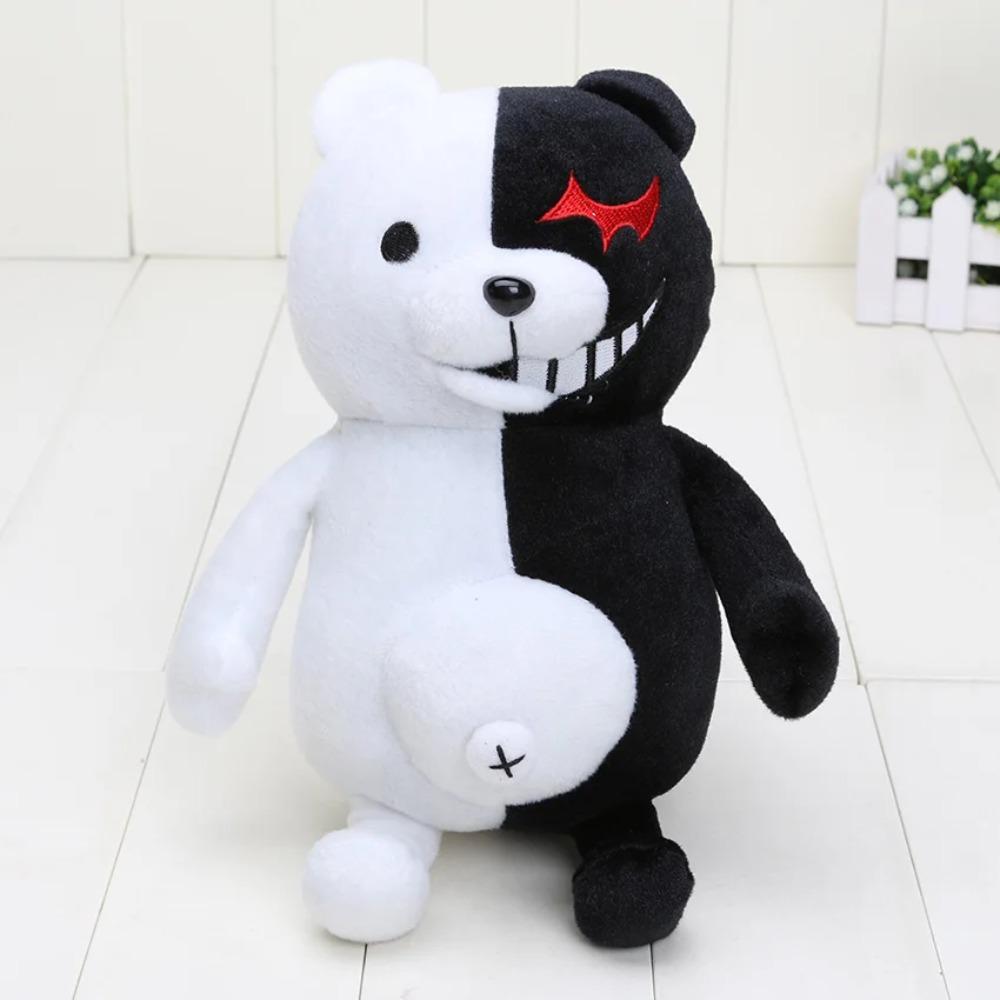 25/40см Аниме Dangan Ronpa Super Danganronpa 2 Монокума Черно-белый медведь Плюшевая игрушка Медведь Мягкая Чучело Животное Куклы Игрушки 25cm белый