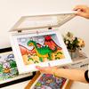 Kinder-Malspeicherrahmen Kindergarten-Werk-Ausstellungsrahmen A4A3 Ausstellungsstaffelei Magnetischer Klapp-Fotorahmen