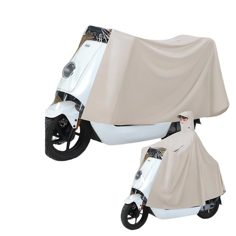 Women's Electric Car Rain Cover - Long, Full Body, Storm-Proof, One-Piece Thickened and Enlarged Poncho.