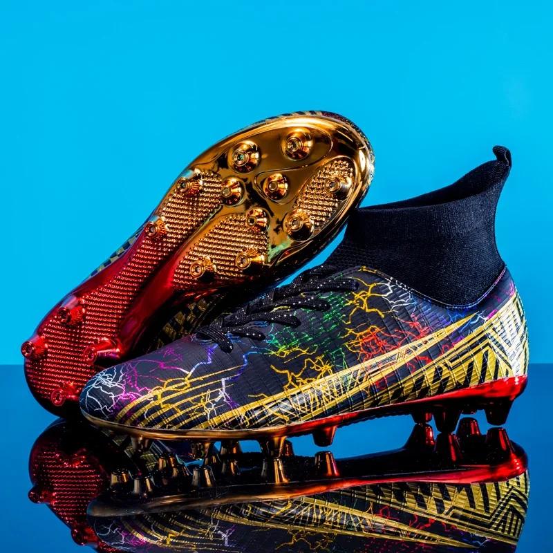 New Men Soccer Shoes Breathable Professional Unisex Non-slip Football Boots Sports New Cleats Ultralight